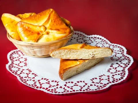 Bun with cheese Stock Photos