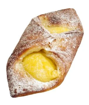 Bun with custard Stock Photos