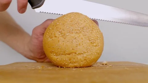 Bun cut Stock Footage 74835648