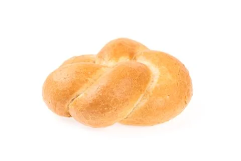 Bun isolated on white background. Stock Photos