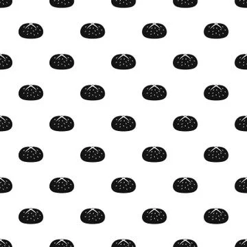 Bun pattern seamless vector 스톡 일러스트