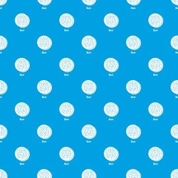 Bun pattern vector seamless blue Stock Illustration