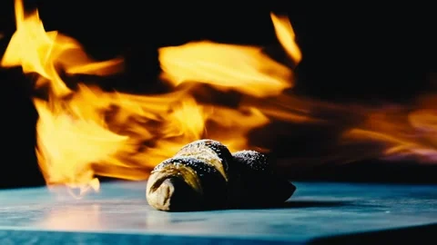 Bun slow motion Stock Footage 224691146