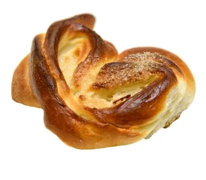 Bun sprinkled with Foto stock