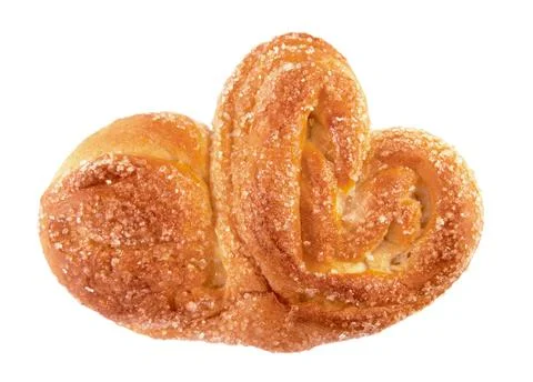 Bun with sugar on the crust Stock Photos