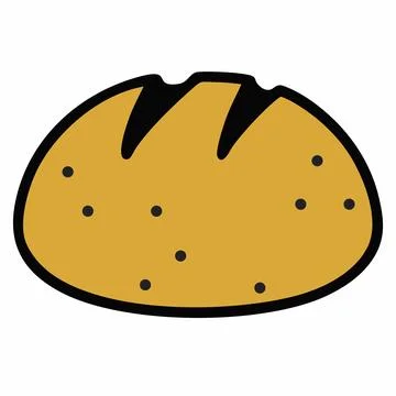 Bun vector illustration Stock Illustration