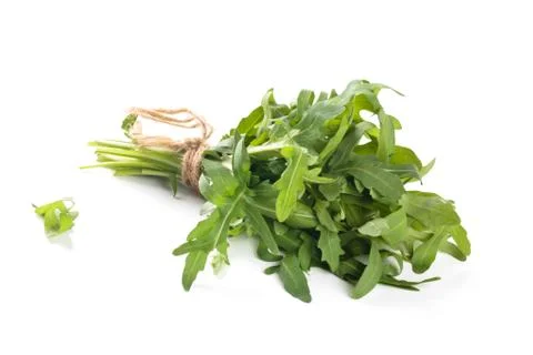 Bunch of arugula leaves. Stock Photos
