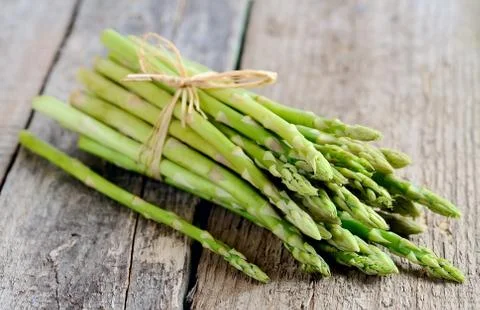 Bunch of asparagus Stock Photos