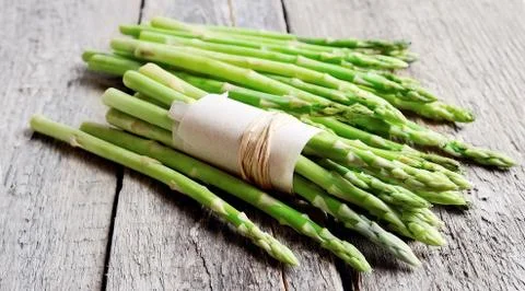 Bunch of asparagus Stock Photos