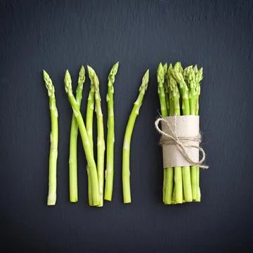 Bunch of asparagus Stock Photos