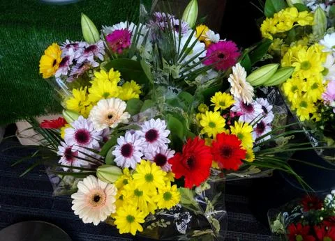Bunch Of Assorted Flowers Stock Photos