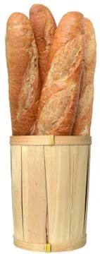 A bunch of baguette bread Stock Photos