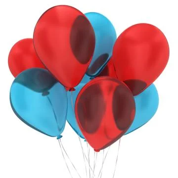 Bunch of balloons Stock Illustration