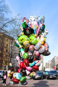 Bunch of balloons. Stock Photos