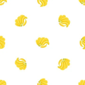 Bunch of banana pattern seamless vector Illustrazione stock