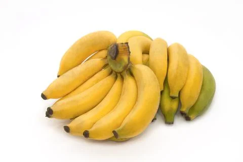 Bunch of bananas isolated Stock Photos