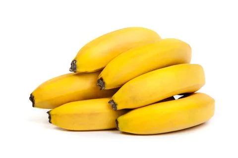 A bunch of bananas isolated Stock Photos