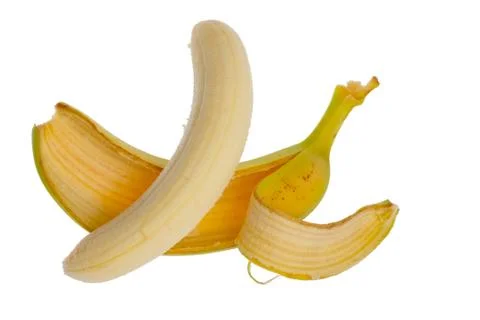 Bunch of bananas isolated on white background Stock Photos
