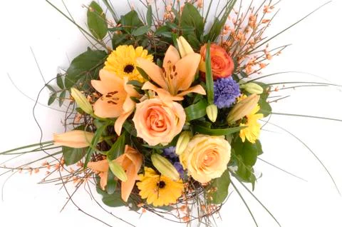 Bunch of beautiful spring flowers Stock Photos