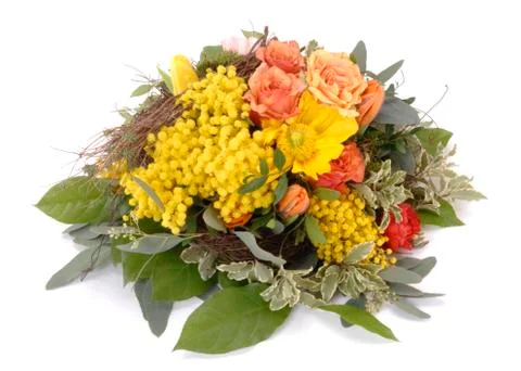 Bunch of beautiful spring flowers Stock Photos