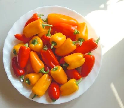 Bunch of bell pepper Stock Photos