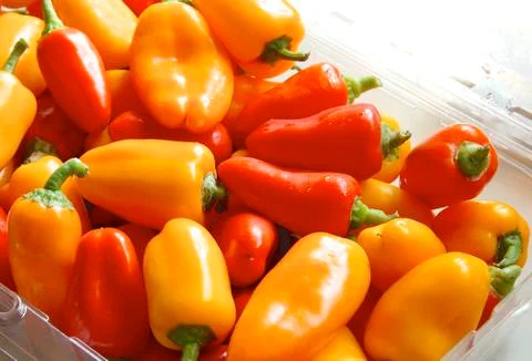 Bunch of bell pepper Stock Photos