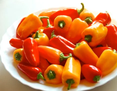 Bunch of bell pepper Stock Photos