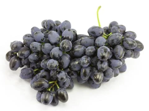 Bunch of blue grapes Stock Photos