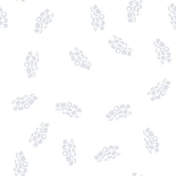 Bunch of blueberries leaf glyph seamless pattern Stockillustratie