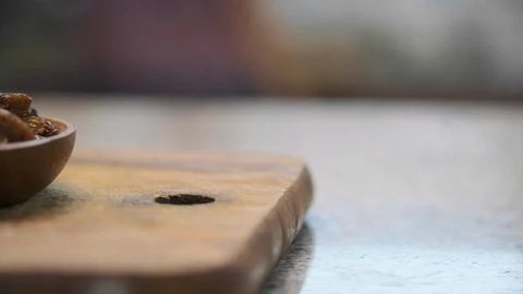 A Bunch Of Brown Raisin Stock Footage 118938555