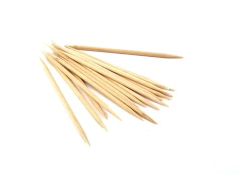 Bunch of brown toothpicks Stock Photos