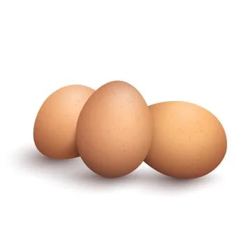 Bunch of brown vector eggs Ilustración de archivo