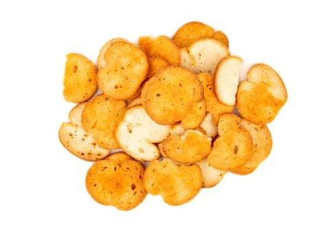 Bunch of bruschetta crackers Stock Photos