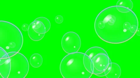 A bunch of bubbles on black background and soap green screen animated Stock Footage 346171295