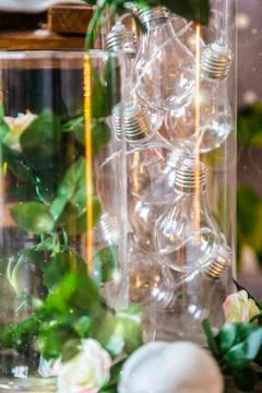 Bunch of bulbs in a vase. Stockfoto's