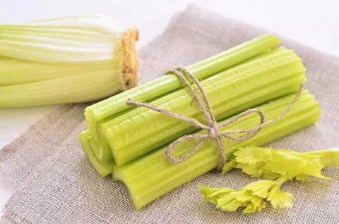 Bunch of celery stalks Foto stock