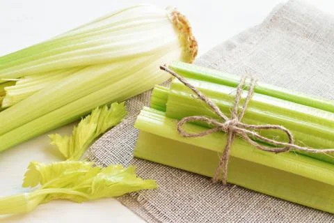 Bunch of celery stalks Stock Photos