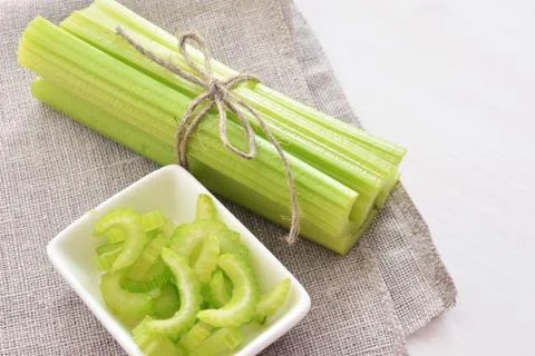Bunch of celery stalks Stock Photos