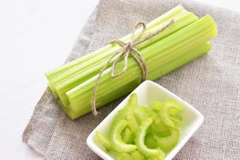 Bunch of celery stalks Foto stock