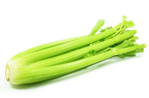 Bunch of celery sticks isolated Stock Photos