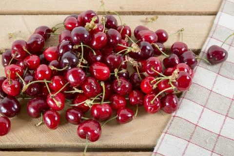 Bunch of cherries Stock Photos