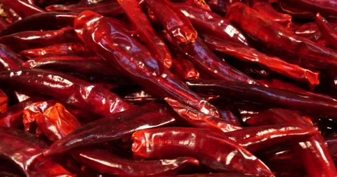 Bunch of chili pepper Stock Footage 162596742