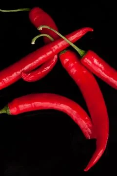 Bunch of chillies Foto stock