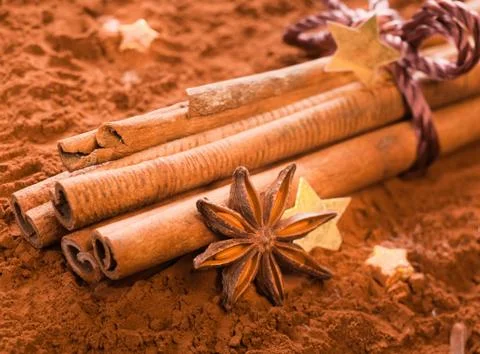 Bunch of cinnamon Stock Photos