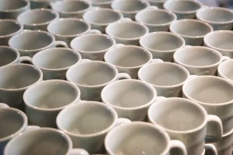 Bunch of coffee cups Stock Photos