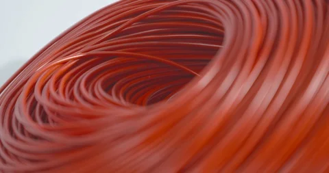 Bunch of coiled red and black wire - Shot on Sony FS7 스톡 동영상 91172792
