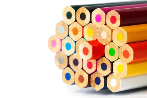 A bunch of colored pencils Stock-Fotos