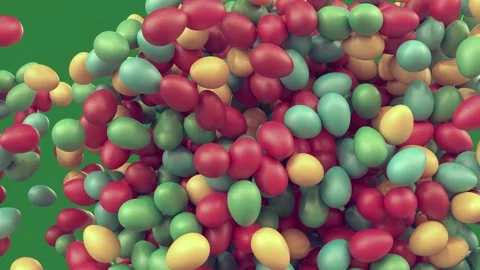 Bunch of colorful balloons floating on flying in the air many isolated Stock Footage 336891337