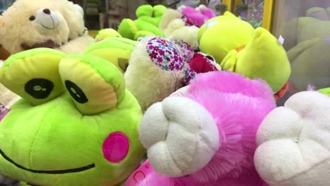A bunch of colorfull dolls Stock Footage 246981210