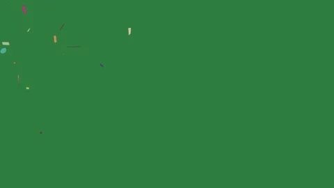 Bunch of confe lot con isolated on green screen background Stock-Footage 336855873